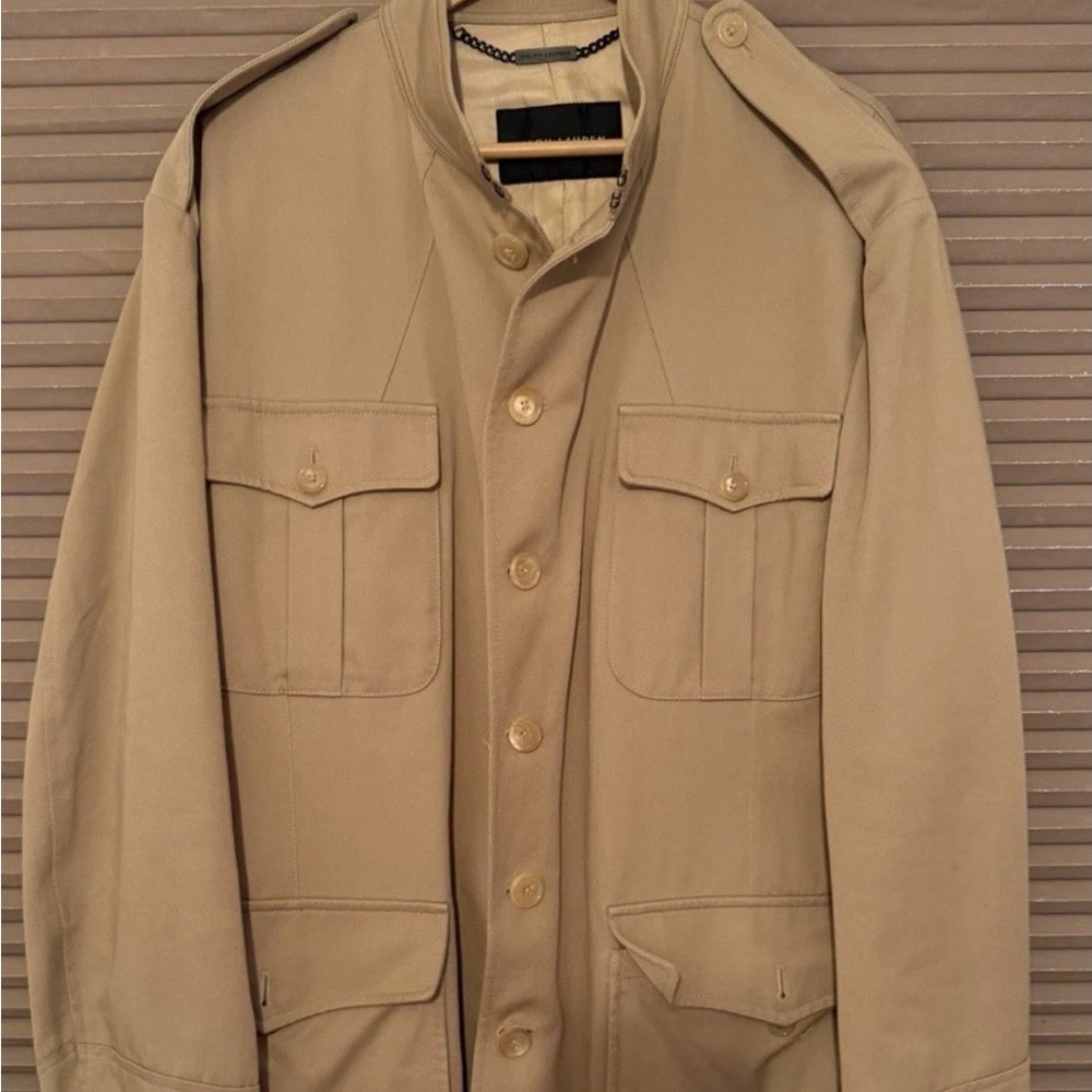 Ralph Lauren Men's Khaki Military Jacket